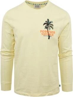 Scotch And Soda Scotch & Soda Longsleeve T-Shirt Print Geel -Kleding Kortingswinkel 77186 6 1