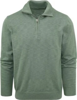 Gant Halfzip Trui Groen -Kleding Kortingswinkel 77236 1 1