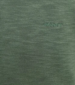 Gant Halfzip Trui Groen -Kleding Kortingswinkel 77236 3