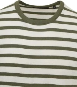 Marc O'Polo Trui Strepen Groen -Kleding Kortingswinkel 77237 2