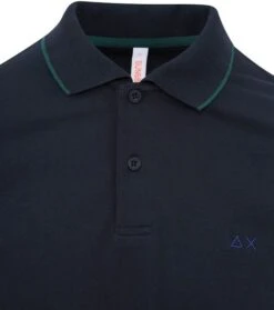 Sun68 Poloshirt Small Stripe Navy -Kleding Kortingswinkel 77254 2 1