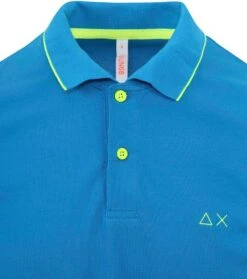 Sun68 Poloshirt Small Stripe Blauw -Kleding Kortingswinkel 77258 2