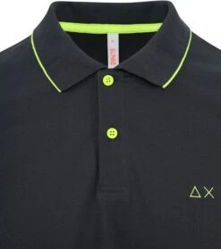 Sun68 Poloshirt Small Stripe Antraciet -Kleding Kortingswinkel 77260 2 1