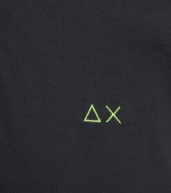 Sun68 Poloshirt Small Stripe Antraciet -Kleding Kortingswinkel 77260 3