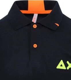 Sun68 Poloshirt Logo Navy -Kleding Kortingswinkel 77265 2