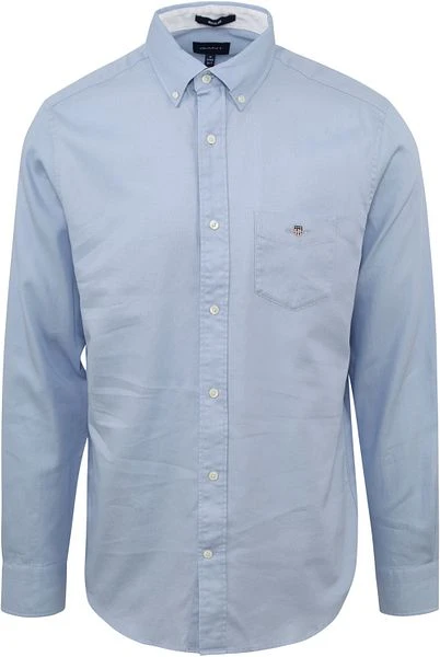 Gant Casual Overhemd Honeycomb Lichtblauw 3 Gant Casual Overhemd Honeycomb Lichtblauw