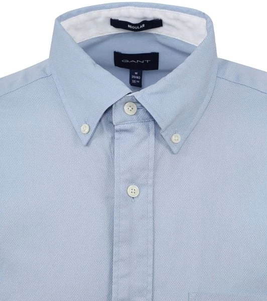 Gant Casual Overhemd Honeycomb Lichtblauw 8 Gant Casual Overhemd Honeycomb Lichtblauw - Afbeelding 6