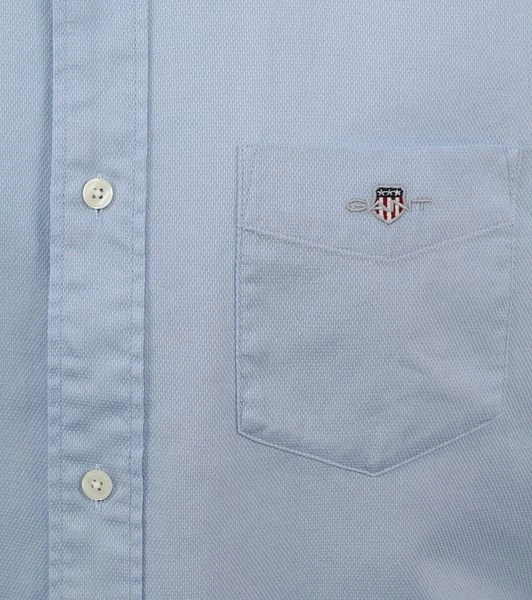 Gant Casual Overhemd Honeycomb Lichtblauw 5 Gant Casual Overhemd Honeycomb Lichtblauw - Afbeelding 3