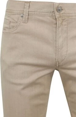 Alberto Pipe Broek Denim Bruin Beige 13 Alberto Pipe Broek Denim Bruin Beige -Kleding Kortingswinkel 77293 2 1