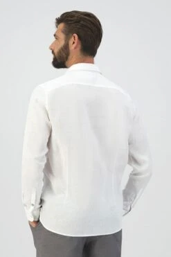 Dstrezzed Overhemd Jagger Linnen Wit 10 Dstrezzed Overhemd Jagger Linnen Wit -Kleding Kortingswinkel 77296 3