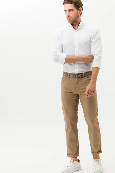 Brax Cadiz Broek Lichtbruin 4 Brax Cadiz Broek Lichtbruin - Afbeelding 2