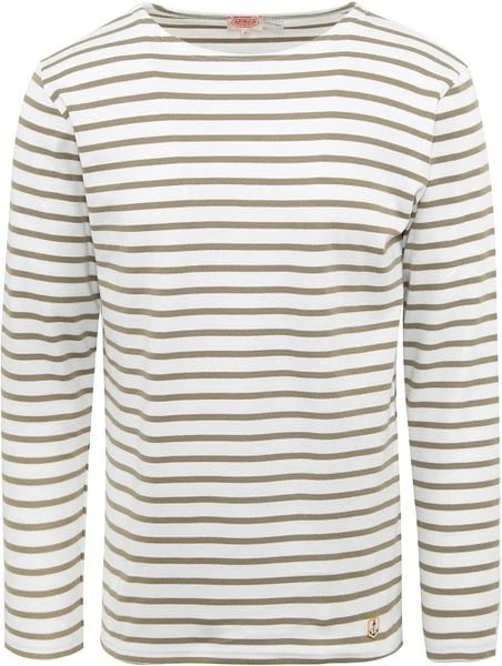 Armor-Lux Houat Trui Strepen Groen 6 Armor-Lux Houat Trui Strepen Groen - Afbeelding 4