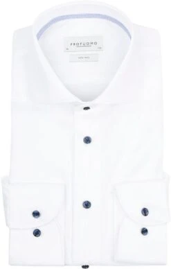 Profuomo Twill Overhemd Wit