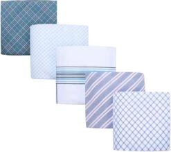 Suitable Zakdoeken 5-Pack Patronen Blauw -Kleding Kortingswinkel 77325 2 1