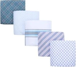 Suitable Zakdoeken 5-Pack Patronen Blauw -Kleding Kortingswinkel 77325 2