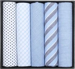 Suitable Zakdoeken 5-Pack Patronen Lichtblauw -Kleding Kortingswinkel 77326 1 1
