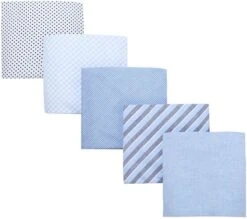 Suitable Zakdoeken 5-Pack Patronen Lichtblauw -Kleding Kortingswinkel 77326 2 1