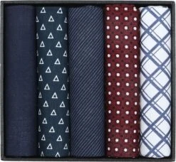 Suitable Zakdoeken 5-Pack Patronen Donkerblauw -Kleding Kortingswinkel 77329 1 1