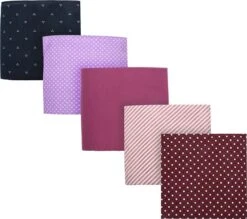 Suitable Zakdoeken 5-Pack Patronen Paars -Kleding Kortingswinkel 77331 2