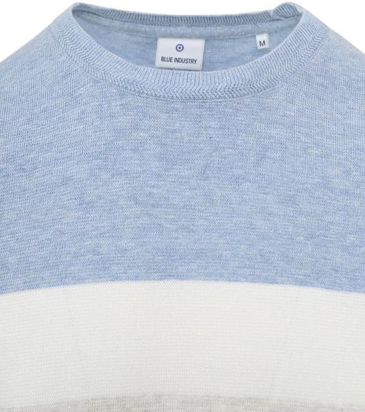 Blue Industry Pullover Strepen Blauw 8 Blue Industry Pullover Strepen Blauw - Afbeelding 6