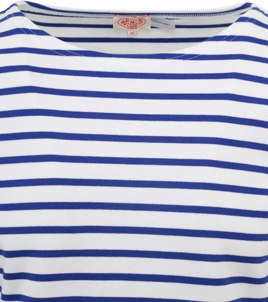 Armor-Lux Houat Trui Strepen Kobaltblauw Wit 5 Armor-Lux Houat Trui Strepen Kobaltblauw Wit - Afbeelding 3