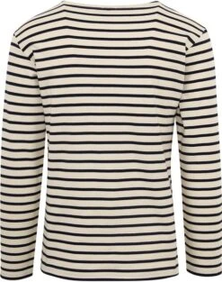 Armor-Lux Houat Trui Strepen Zwart Ecru -Kleding Kortingswinkel 77351 3