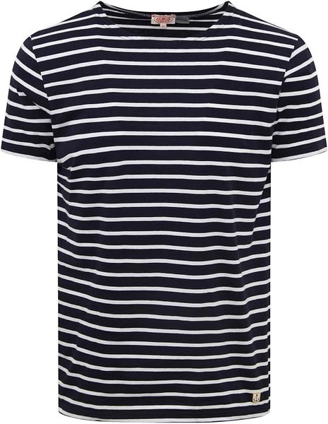 Armor-Lux Hoëdic T-Shirt Strepen Navy 3 Armor-Lux Hoëdic T-Shirt Strepen Navy