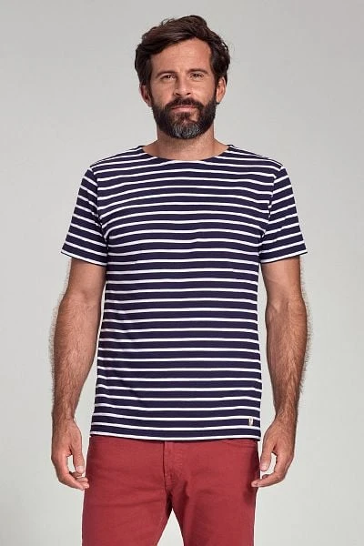 Armor-Lux Hoëdic T-Shirt Strepen Navy 8 Armor-Lux Hoëdic T-Shirt Strepen Navy - Afbeelding 6