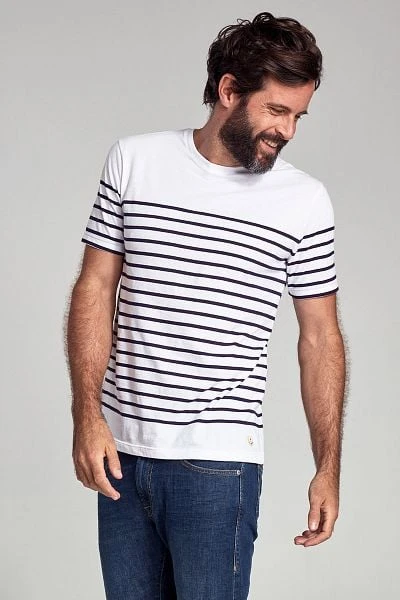 Armor-Lux Etel T-Shirt Strepen Wit 8 Armor-Lux Etel T-Shirt Strepen Wit - Afbeelding 6