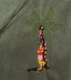 Scotch And Soda Shortsleeve Overhemd Badstof Groen -Kleding Kortingswinkel 77382 3