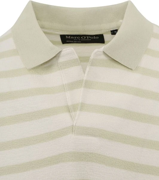 Marc O'Polo Poloshirt Streep Groen 6 Marc O'Polo Poloshirt Streep Groen - Afbeelding 4