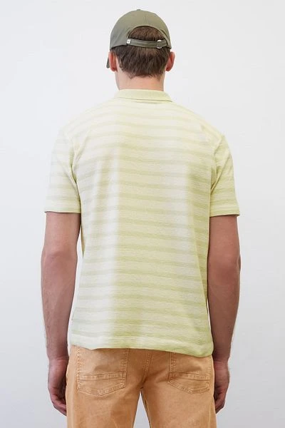 Marc O'Polo Poloshirt Streep Groen 5 Marc O'Polo Poloshirt Streep Groen - Afbeelding 3