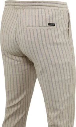 Scotch And Soda Warren Broek Streep Off-white 12 Scotch And Soda Warren Broek Streep Off-white -Kleding Kortingswinkel 77445 3