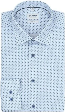 OLYMP Level 5 Overhemd Stippen Lichtblauw 11 OLYMP Level 5 Overhemd Stippen Lichtblauw -Kleding Kortingswinkel 77463 1 1