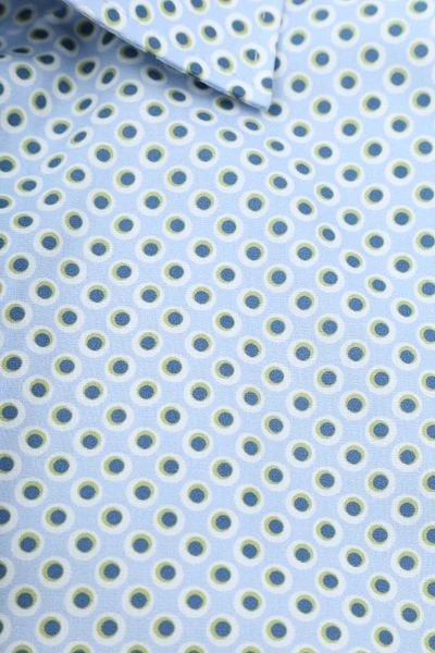 OLYMP Level 5 Overhemd Stippen Lichtblauw 8 OLYMP Level 5 Overhemd Stippen Lichtblauw - Afbeelding 6