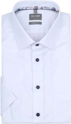 OLYMP Short Sleeve Overhemd Luxor Wit 11 OLYMP Short Sleeve Overhemd Luxor Wit -Kleding Kortingswinkel 77471 1 1