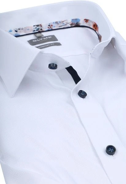 OLYMP Short Sleeve Overhemd Luxor Wit 7 OLYMP Short Sleeve Overhemd Luxor Wit - Afbeelding 5