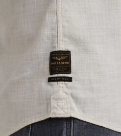PME Legend Short Sleeve Overhemd Ecru -Kleding Kortingswinkel 77498 6