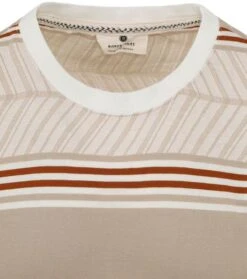 Anerkjendt Kikki T-shirt Strepen Beige -Kleding Kortingswinkel 77558 2 1