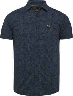 PME Legend Short Sleeve Overhemd Print Navy
