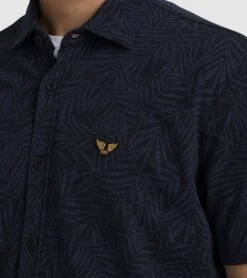 PME Legend Short Sleeve Overhemd Print Navy -Kleding Kortingswinkel 77566 5