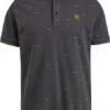 PME Legend Polo Print Antraciet -Kleding Kortingswinkel 77567 1