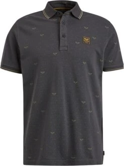 PME Legend Polo Print Antraciet
