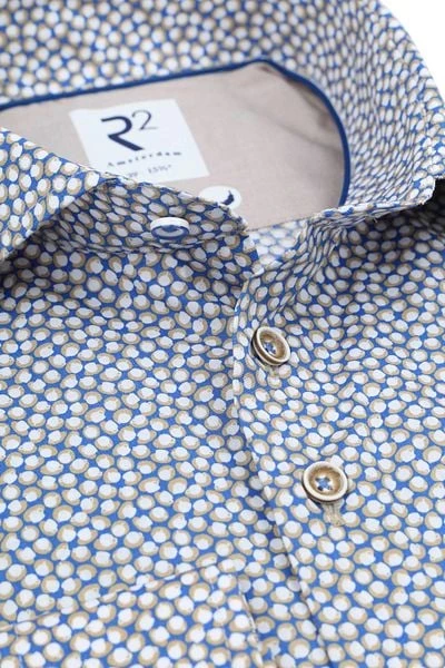 R2 Overhemd Print Koffiekopjes Blauw 7 R2 Overhemd Print Koffiekopjes Blauw - Afbeelding 5