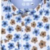 R2 Overhemd Bloemen Kobaltblauw 1 R2 Overhemd Bloemen Kobaltblauw -Kleding Kortingswinkel 77588 1