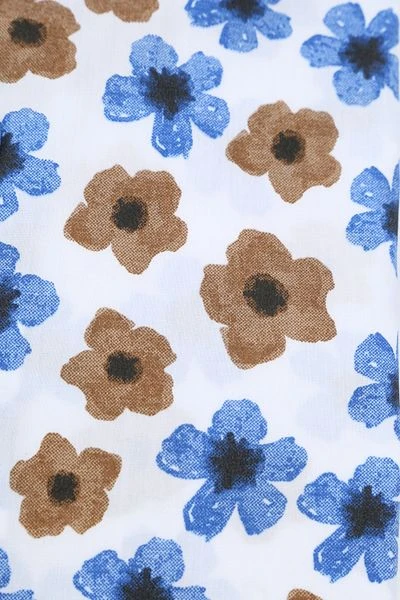 R2 Overhemd Bloemen Kobaltblauw 5 R2 Overhemd Bloemen Kobaltblauw - Afbeelding 3