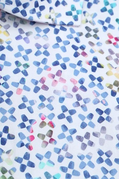 R2 Overhemd Print Blauw 5 R2 Overhemd Print Blauw - Afbeelding 3