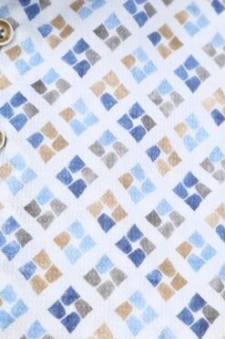 R2 Overhemd Print Blauw Groen -Kleding Kortingswinkel 77590 3 1