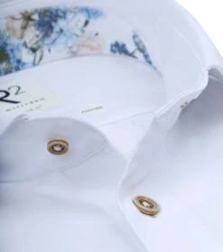 R2 Knitted PiquÃ© Overhemd Wit -Kleding Kortingswinkel 77591 2 1