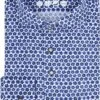 R2 Knitted PiquÃ© Overhemd Bloemen Blauw -Kleding Kortingswinkel 77593 1